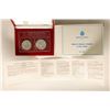 Image 1 : 1993 REPUBLIC OF SAN MARINO 2 COIN BU SILVER SET
