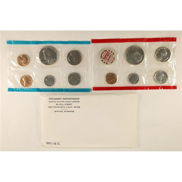 1971 US MINT SET (UNC) P/D/S (WITH ENVELOPE)