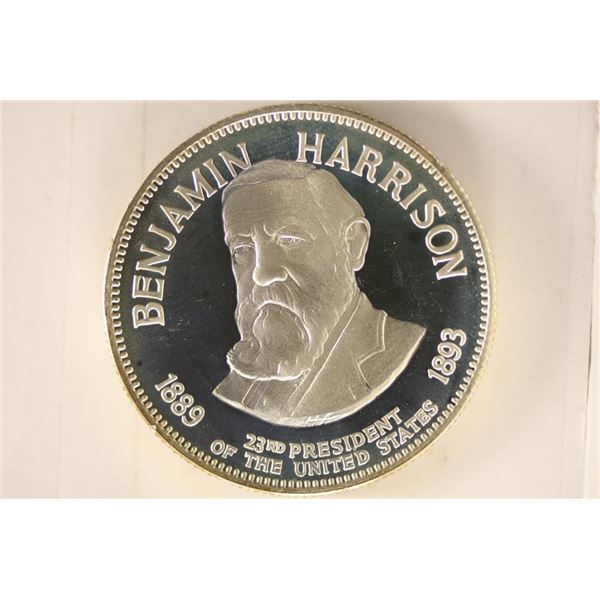 33.3 GRAMS STERLING SILVER PF ROUND ''BENJAMIN