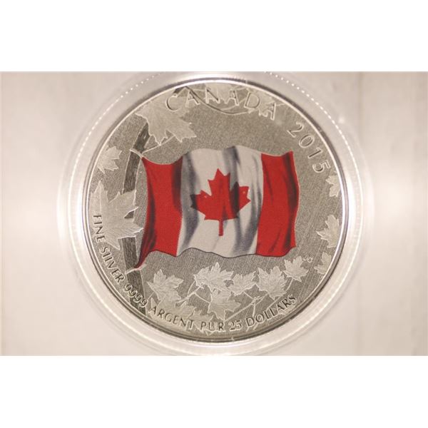 2015 CANADA SILVER $25 COIN REV. (PF LIKE)