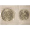 Image 2 : 2 COIN US BICENTENNIAL SILVER SET WITH IKE DOLLAR