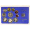 Image 1 : 1985 GERMAN 10 COIN PROOF SET IN HARD PLASTIC CASE