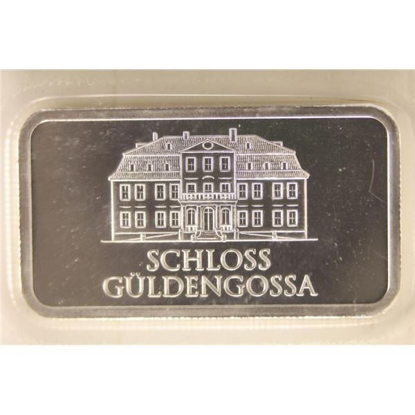 1 TROY OZ .999 FINE SILVER GERMAN GEIGER PF INGOT