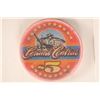 Image 2 : $5 GRAND CENTRAL CASINO CHIP "TUKWALA" WASHINGTON