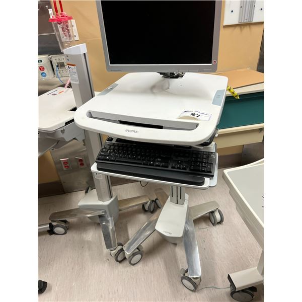 ERGOTRON MODEL SV41-41002 MEDICAL MOBILE WORK STATION - NO COMPUTER