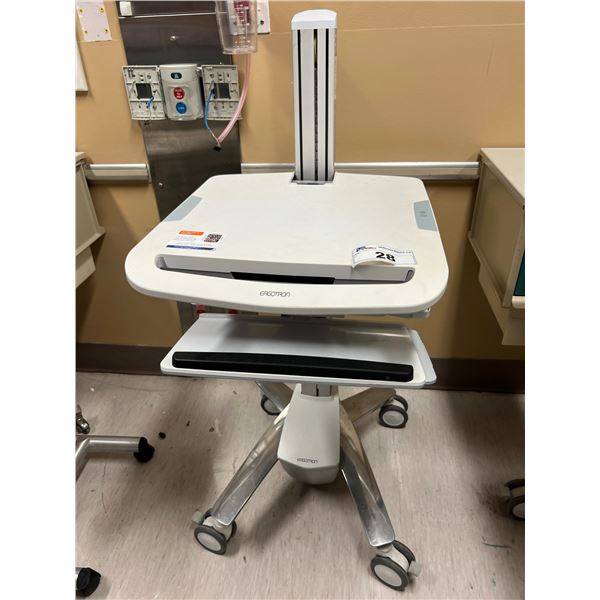 ERGOTRON MODEL SV41-41002 MEDICAL MOBILE WORK STATION - NO COMPUTER, MONITOR OR MONITOR BRACKET