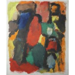 Eugene Brands (1913-2002) Garden, Oil on Canvas