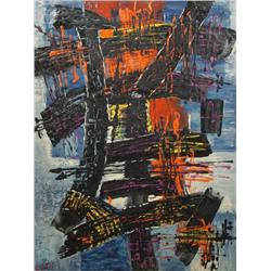 Moshe Castel (1909-1992) Untitled, Oil on Canvas