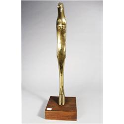 Larry Elsner (1930-1990, American) Figure of a Woman with Glasses, Bronze