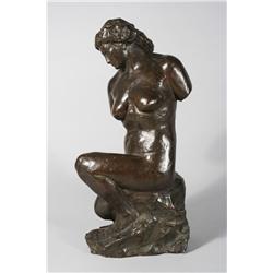 Milly Steger (1881 - 1948, Berlin ) Female Nude Figure, Bronze,
