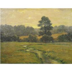 Maurice Hague (1862-1943) After the Harvest, Oil on Canvas