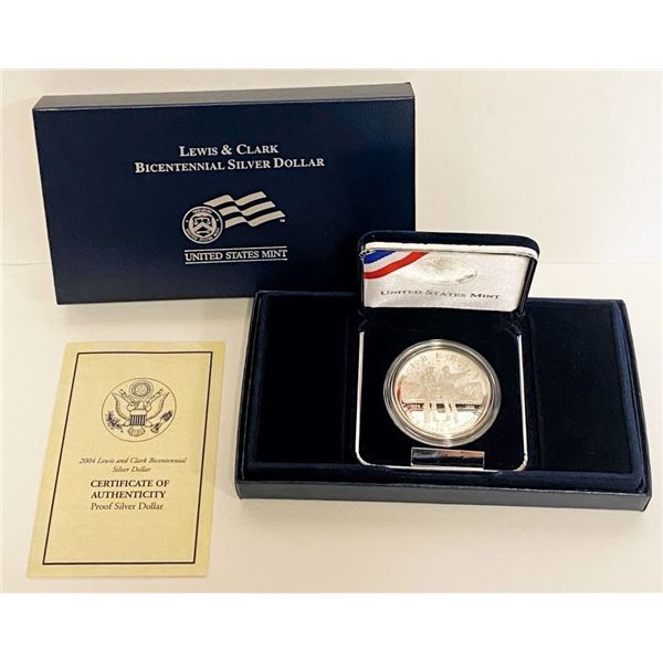 2004 Lewis And Clark Bicentennial Proof Silver Dollar