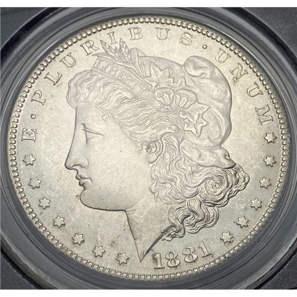 1881-S Morgan Silver Dollar PCGS MS64