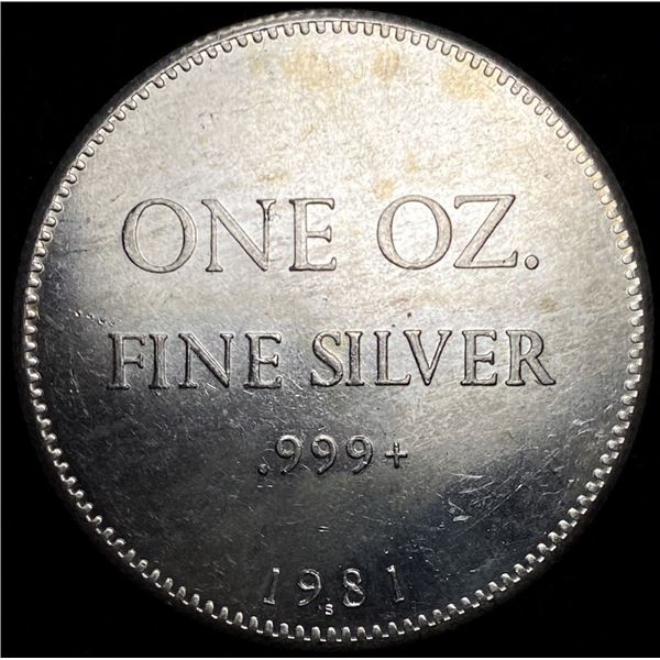 1981 Hoffman And Hoffman Unicorn 1 ozt .999 Silver