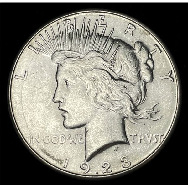 1923-S Peace Silver Dollar Die Crack MS63