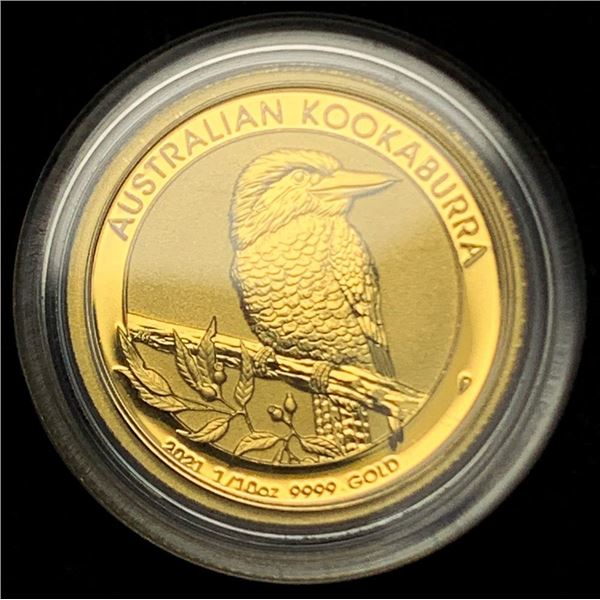 2021 Australian Kookaburra Gold 1/10th ozt