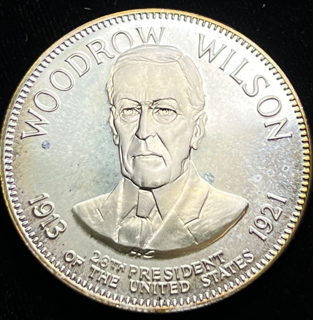 Vintage 1913 Presidential Woodrow Wilson Sterling Silver 0.98 ozt ASW