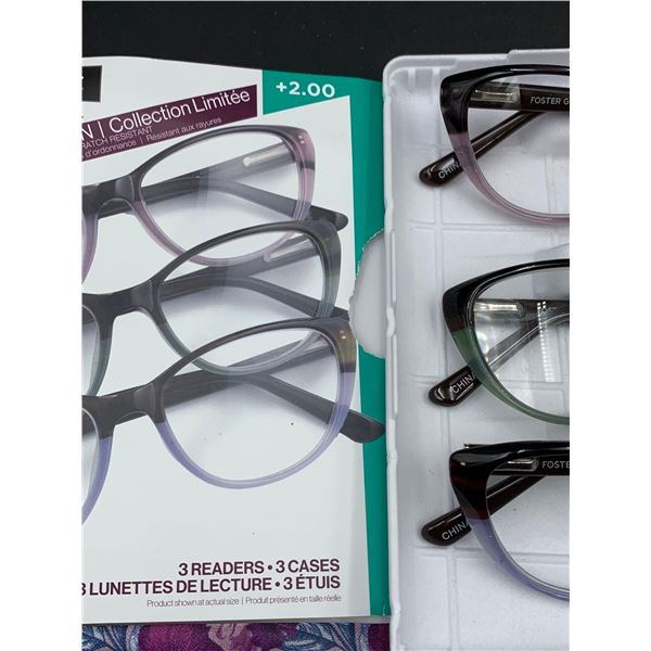 Foster Grant Reading Glasses (3prs) 2.00