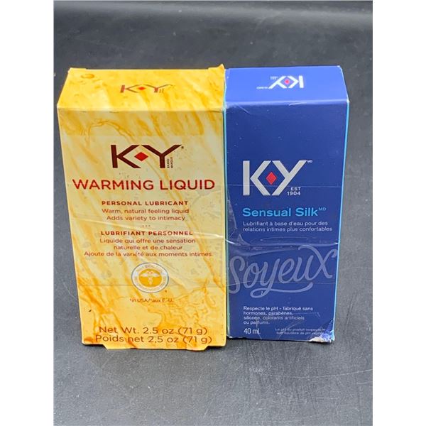 Ky Warming Liquid (71g) Ky Sensual Silk (40ml)