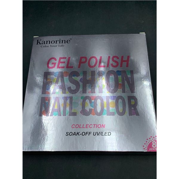 Kanorine Gel Polish Fashion Nail Color Soak-Off UV/LED (8pcs)