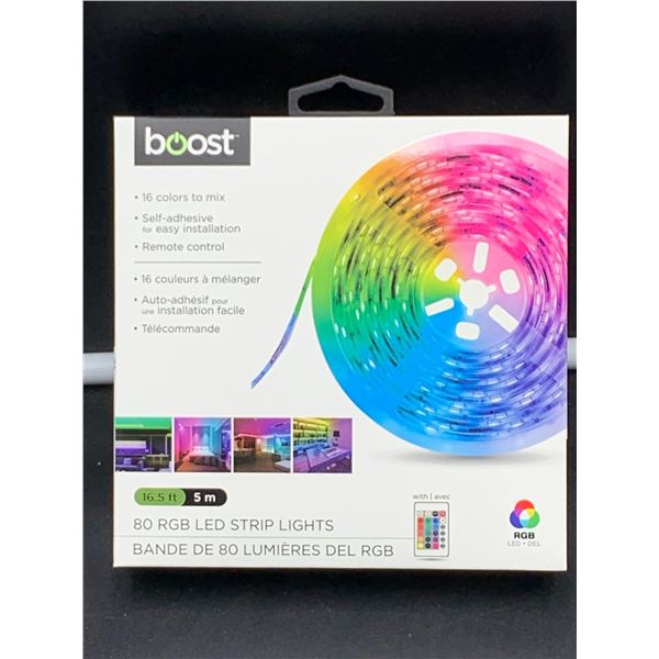 Boost Self Adhesive 16.5ft RGB LED Strip Lights