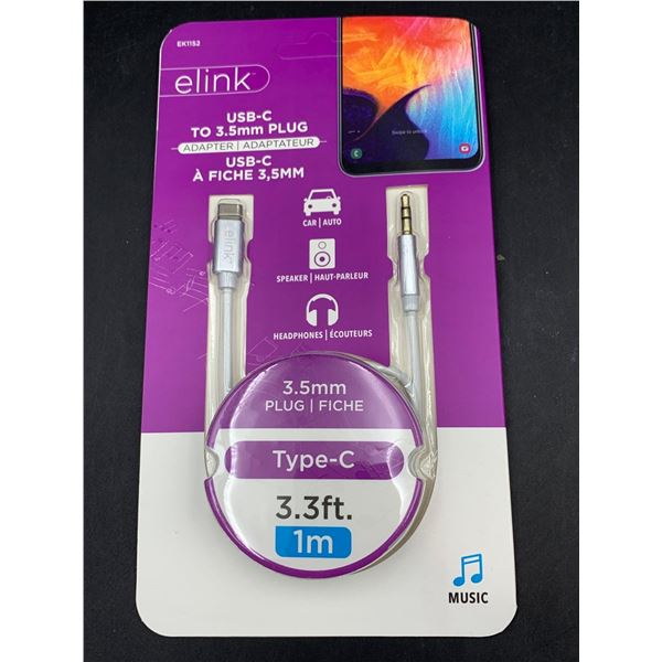 eLink USB-C to 3.5mm Plug 3.3ft