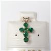 Image 1 : 10K Yellow Gold Emerald(0.57ct) Pendant, Made in Canada, Value $240