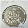 Image 2 : Silver Canadian 50Cent 1964 Coin (~Size )(Ring is resizable for $40) (~length inches), Suggested Ret