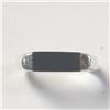 Image 1 : Silver Black Onyx Ring (~Size )(Ring is resizable for $40) (~length inches), Suggested Retail Value 