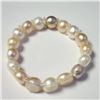 Image 1 : Fresh Water Pearl Flexible Bracelet (~Size )(Ring is resizable for $40) (~length inches), Suggested 