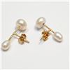 Image 2 : Silver Freshwater Pearl Earrings, Suggested Retail Value $100