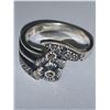 Image 1 : Ladies .925 Silver Floral ring