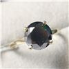 Image 1 : 10K Yellow Gold Black Diamond(3ct) Ring (~Size 6) (~weight 2.47g), Made in Canada, Appraised Retail 