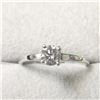 Image 1 : 14K White Gold Diamond (0.43Ct,I3,H) Ring (~Size 6) (~weight 1.89g), Made in Canada, Appraised Retai
