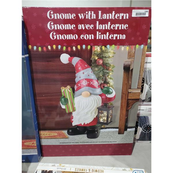 Gnome With Lantern Ornament