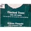 Image 2 : Flocked Trees With LED Lights