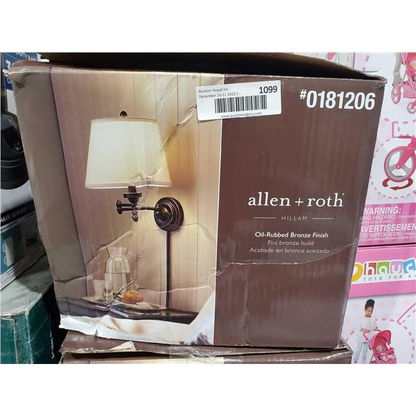 Allen + Roth Swing-Arm Wall Sconce Oil Rubbed Bronze