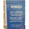 Image 2 : Ove Kinzo LED Mirror w/ integrated dressing rack 20"x60"