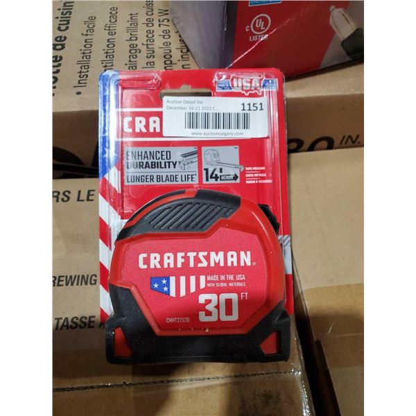 NEW Craftsman 30' Tape Measure 14' reach made in USA