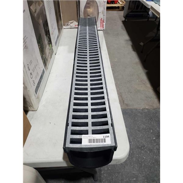 Reln 40" Channel Portland Grey Grate Storm Drain