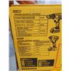 Image 2 : NEW DeWalt Drill / Driver / Impact Driver Combo Kit 20V Comes with 2 batteries and charger