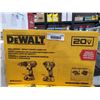 Image 2 : NEW DeWalt Drill / Driver / Impact Driver Combo Kit 20V Comes with 2 batteries and charger