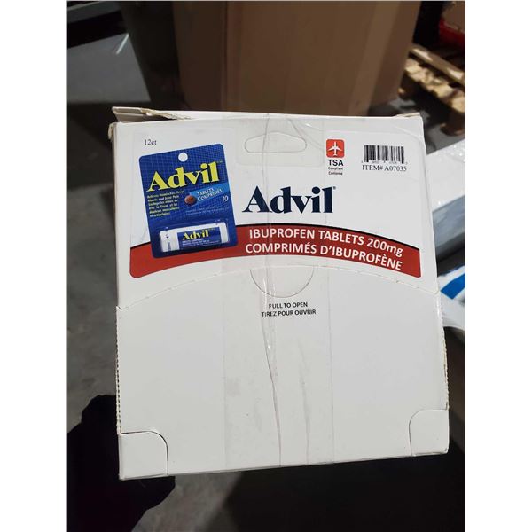 Advil Ibuprofen Tablets 10pack x's 12 packages