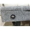 Image 3 : Gray Upholstered Queen Size Platform Bed with USB Port for easy Charging & Novaform Memory Foam Matt