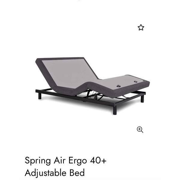 Ergomotion 40+ Series Remote Control Queen Split Adjustable Bed Frame - New in box