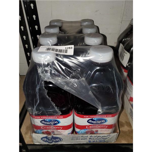 OceanSpray Cranberry cocktail original case lot of 8 x 1.77L