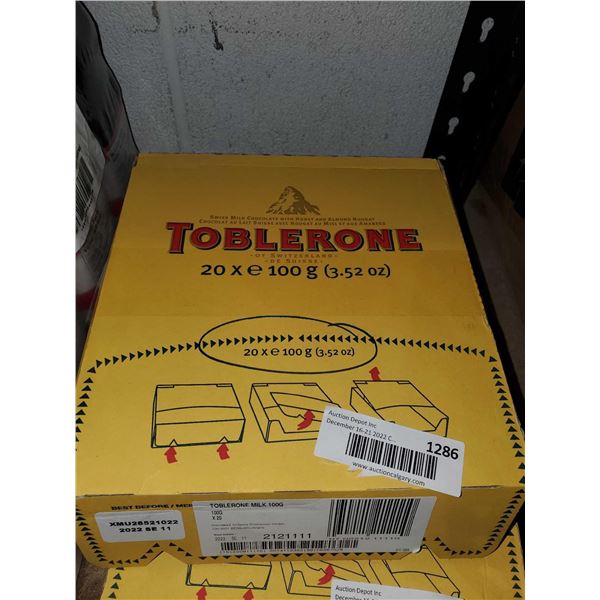 Toblerone Case lot of 20 x 100g Bars