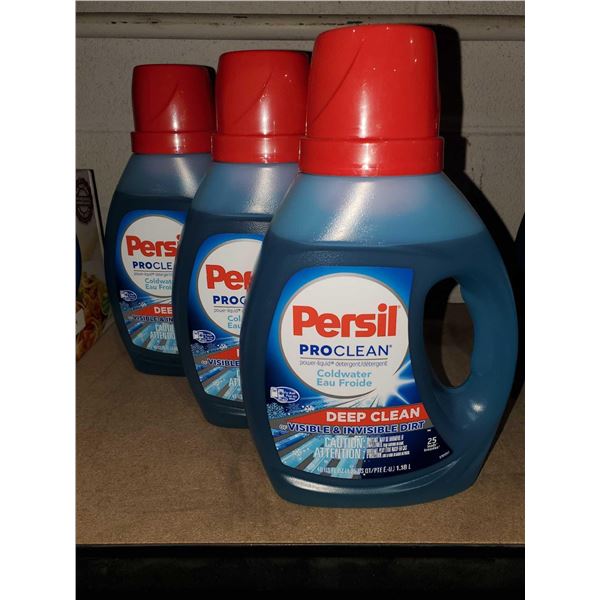 Persil Pro Clean Laundry detergent HD Lot of 3 x 1.18L