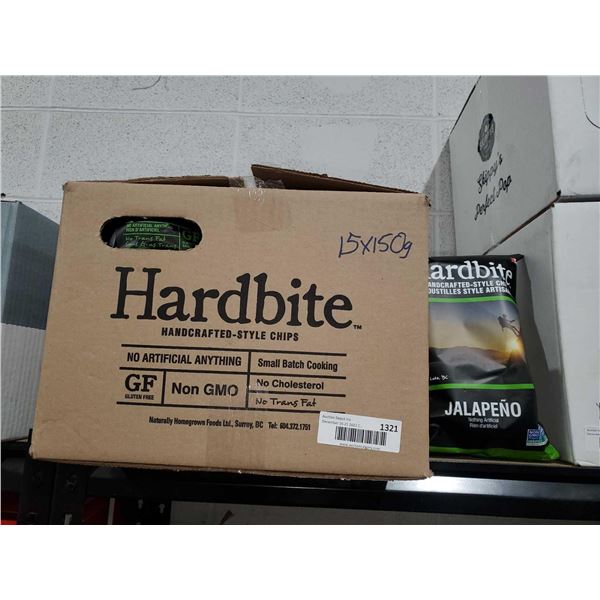 Hardbite Jalepeno chips Case lot of 15 x 150g