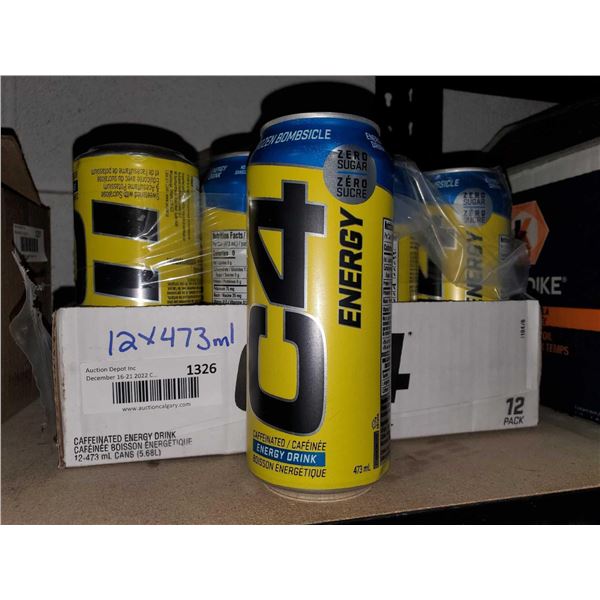 C4 Energy energy drink case lot 12 x 473ml